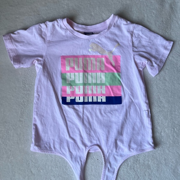 Puma Pastel Pink Girl T-shirt - Picture 1 of 5
